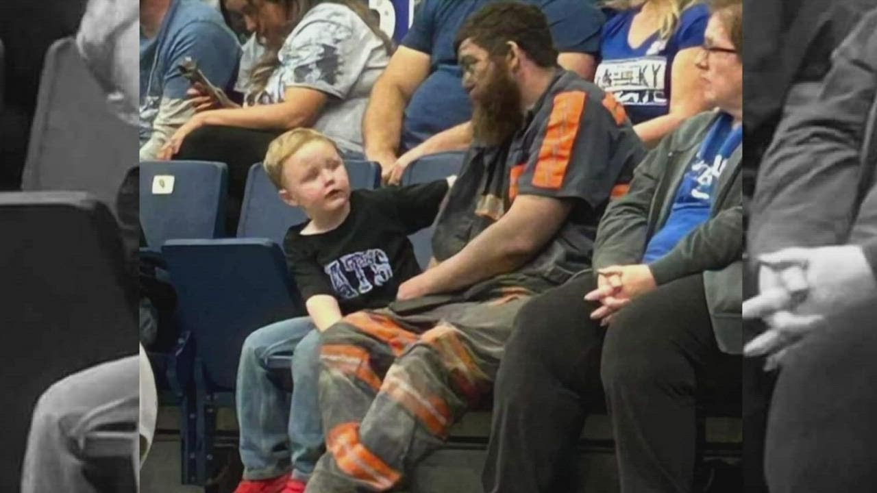 Coal miner shows up covered in coal dust to a game so he could be with his son episode artwork